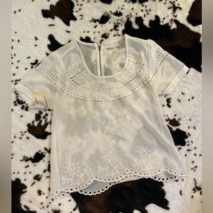 Semi sheer blouse